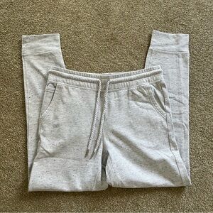 Champion Light Heather Gray Patterned Sweatpants with Pockets Size Medium